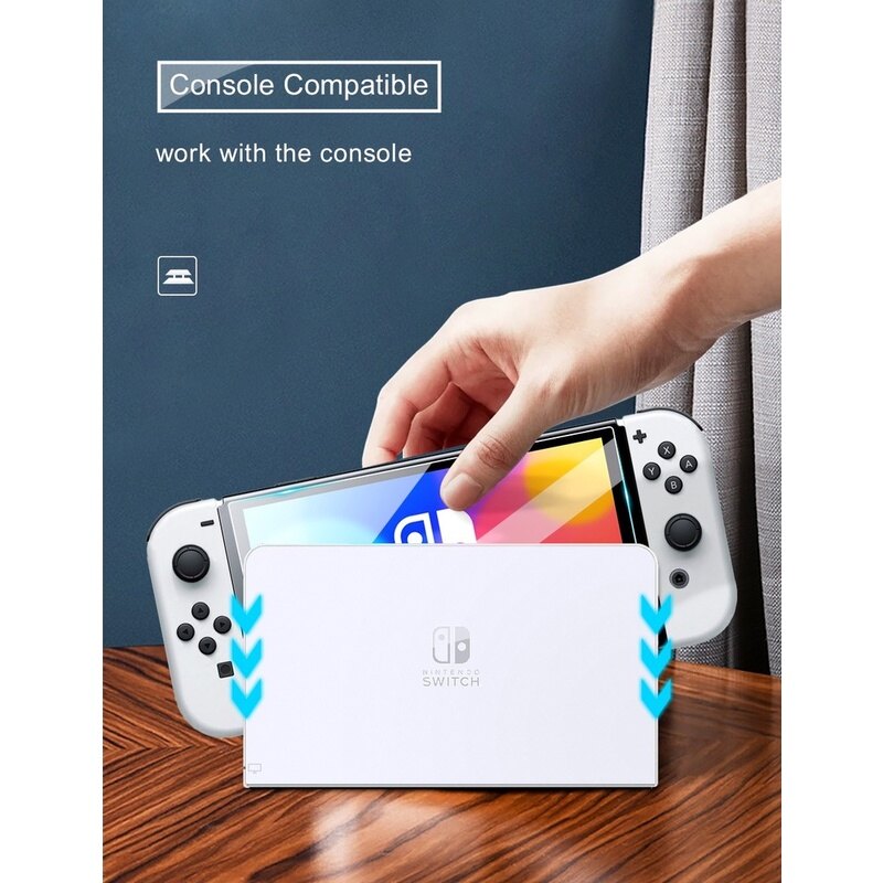 Kính Cường Lực Miếng Dán Bảo Vệ Màn Hình 9H HD Cho Nintendo Switch Miếng Bảo Vệ Màn Hình OLED Cho Switch NS Phụ Kiện Trò Chơi OLED