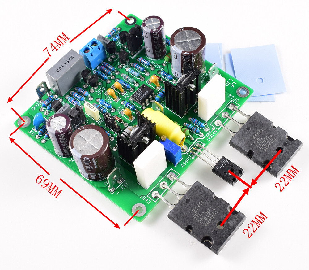 2 Bo Mạch Khuếch Đại Công Suất L6 Phiên Bản Sửa Đổi LJM Accuphase E210 Cái/bộ