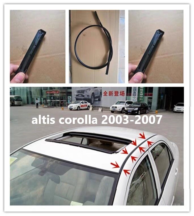 a pair（left and right）For 2002 2003 2004 2005 2006 2007 TOYOTA COROLLA altis roof rubber roof