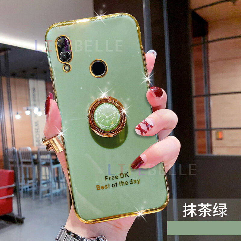 Ốp Lưng LIFEBELLE Cho Ốp Huawei Nova 3i + Giá Đỡ Nhẫn Đeo Ngón Tay, Ốp Điện Thoại Viền Mạ Siêu Mỏng Sáng Bóng Sang Trọng Ốp Lưng Silicon TPU Mềm Ốp Chống Sốc Cao Cấp Vỏ Bảo Vệ