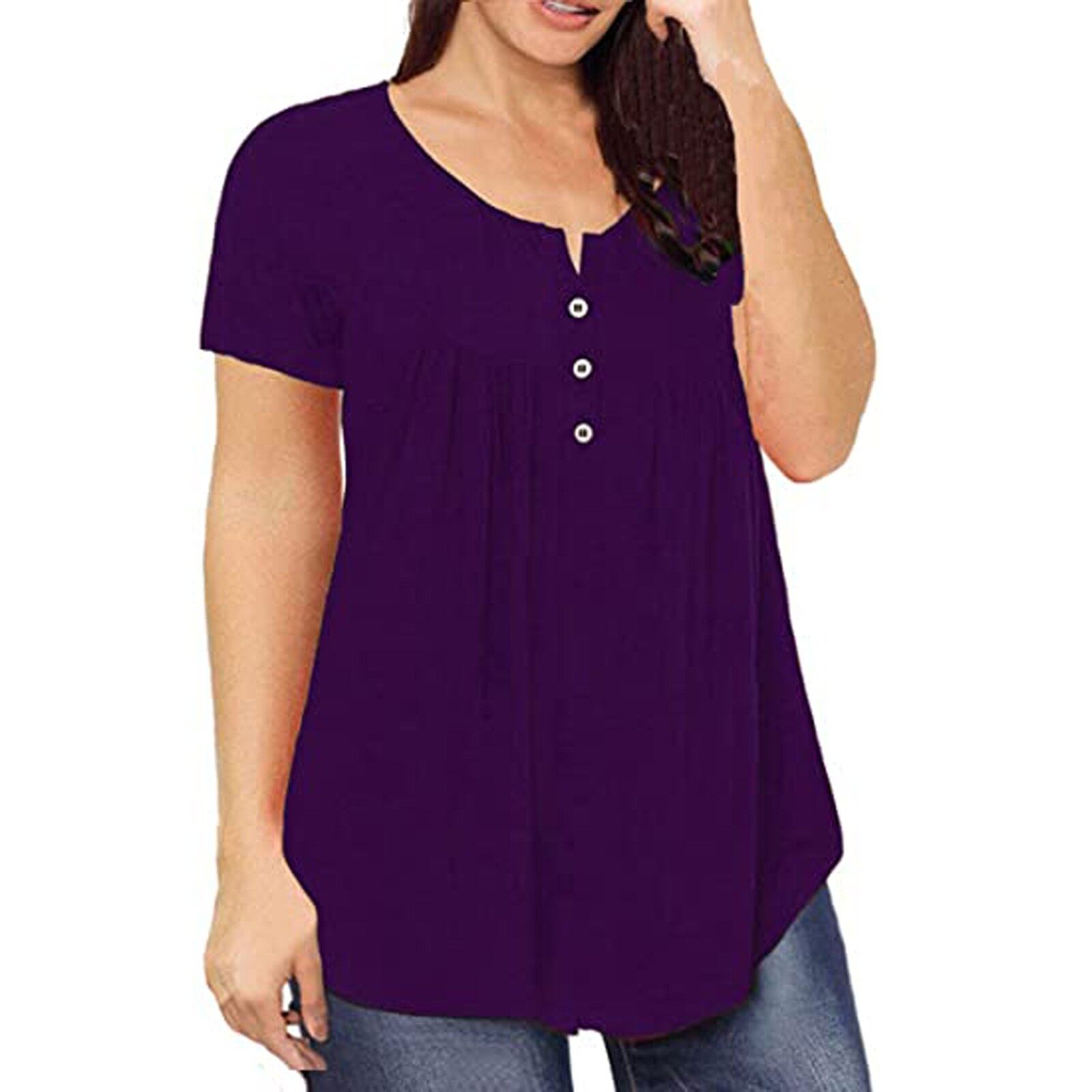 women's plus size smock tops