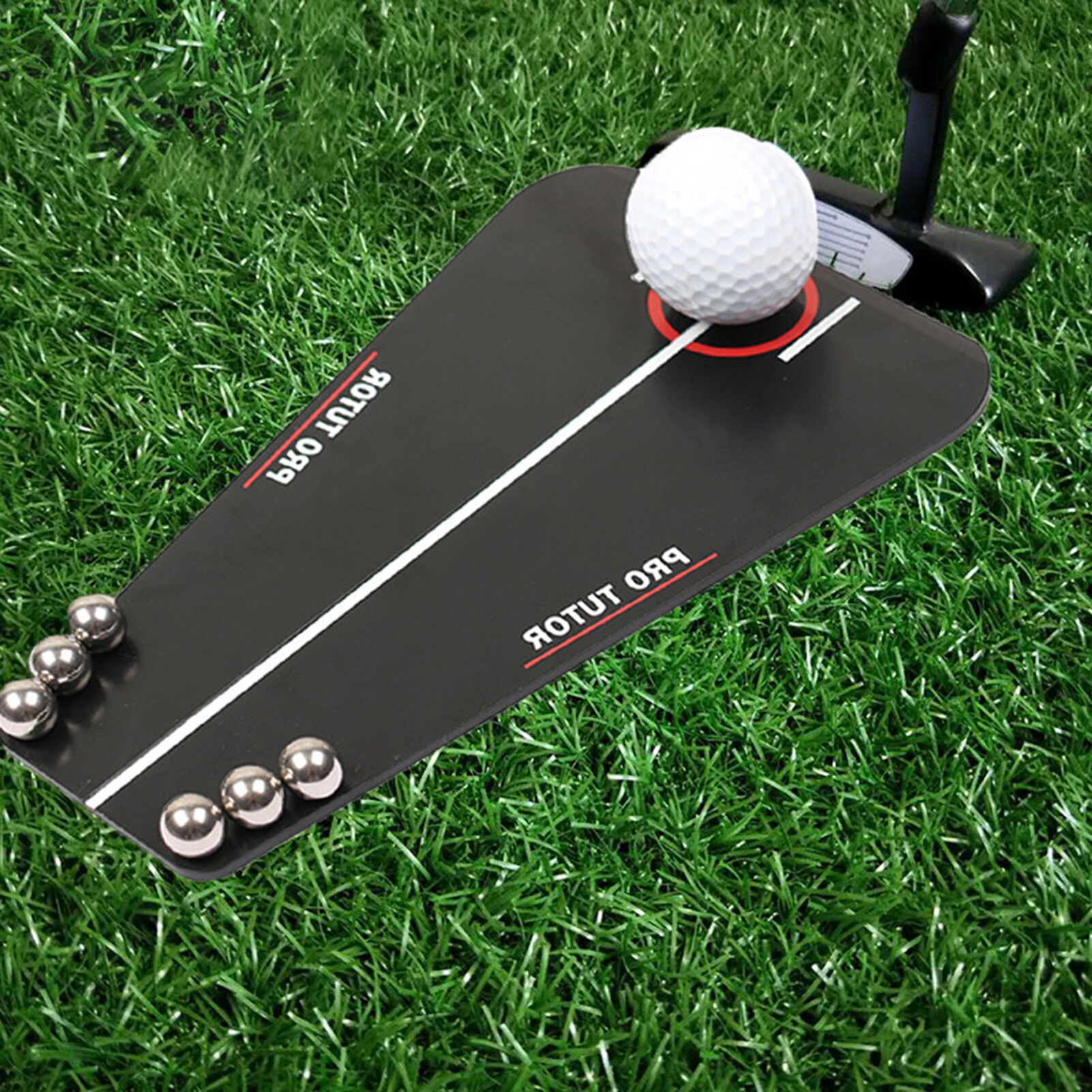 Golf Training Equipment Golf Putting Mirror High Strength Drop Resistant Black Multifunction Golf Training Aids for Professional Golf