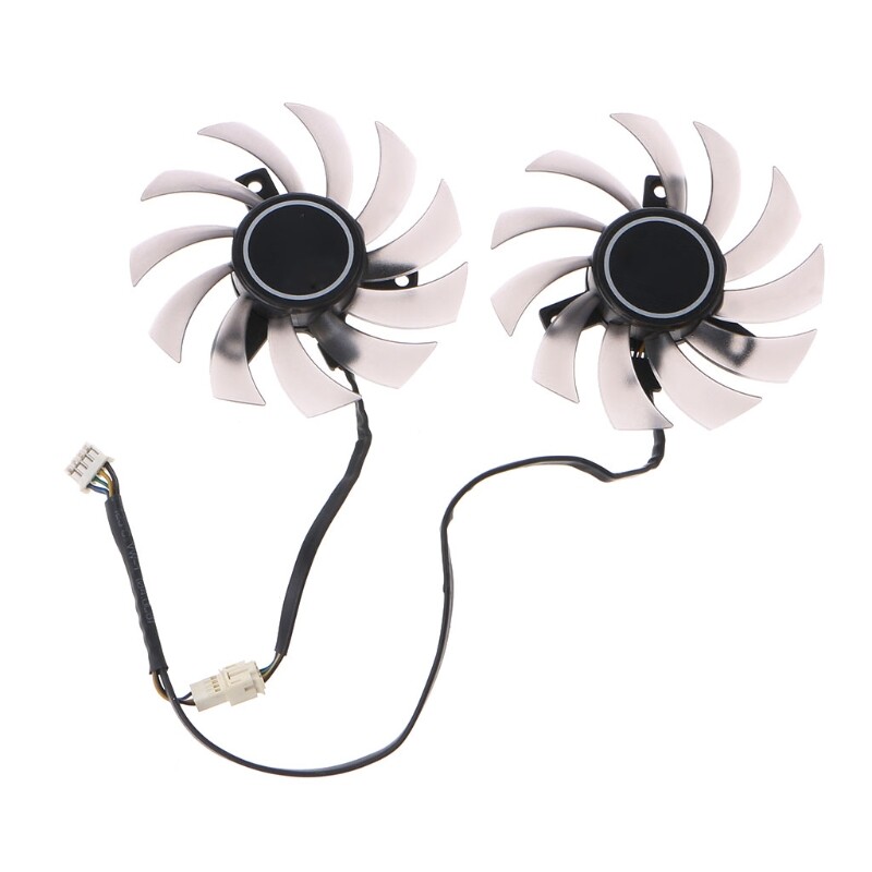 Cooling fan for gtx 1050ti 6930 7850 gtx 550 vga fan 75mm 2pcs pld08010s12h graphics card cooling fan 4pin 12v 0.25a