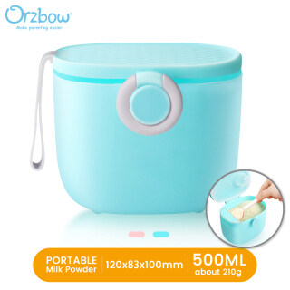 Orzbow Bình Rót Sữa Bột Mini Cho Bé Kèm Muỗng Bình Đựng Sữa Bột Nén Khí Cầm Tay 500Ml 210G thumbnail