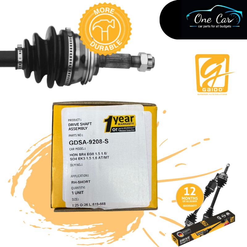 GAIDO Drive Shaft Honda Civic EG SR4 1.5 ,Civic EK EJ SO4 1.6 (Non VTEC
