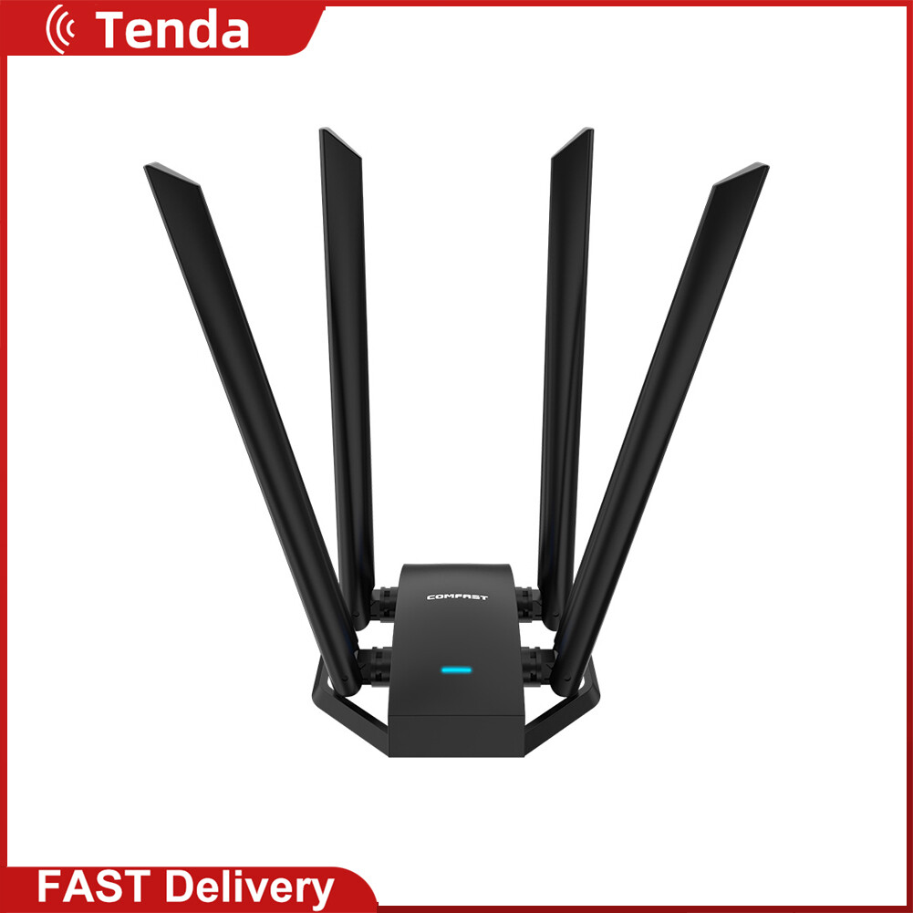 COMFAST CF-WU785AC 1300Mbps WiFi Adapter 2.4+5.8GHz Dual Band Dongle Network Card USB 3.0 Wireless Receiver with 4 Antennas