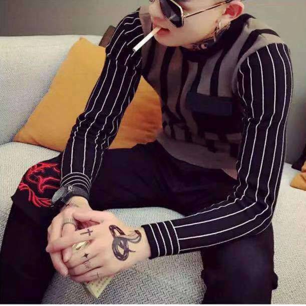 Sweater Men's Autumn and Winter Korean Round Neck Sweater 2021 Sweater