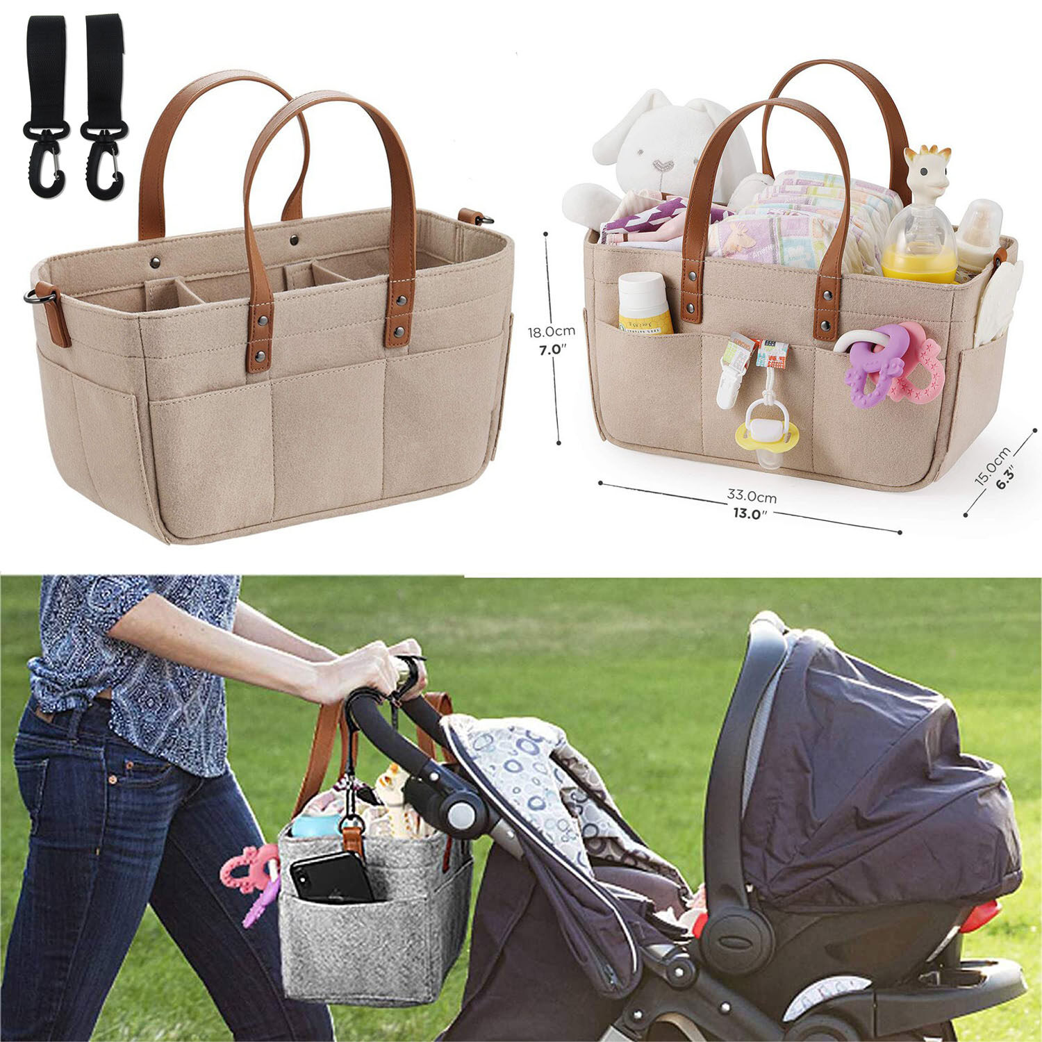 Diaper Bags And Backpacks For Parents Diaper Organizer, Portable