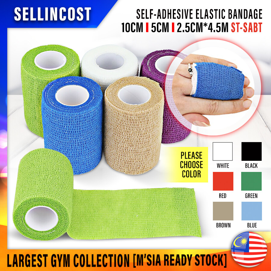 SPORTTAPE Self-Adhesive Football Sock Tape, 5cm x 4.5m - Red