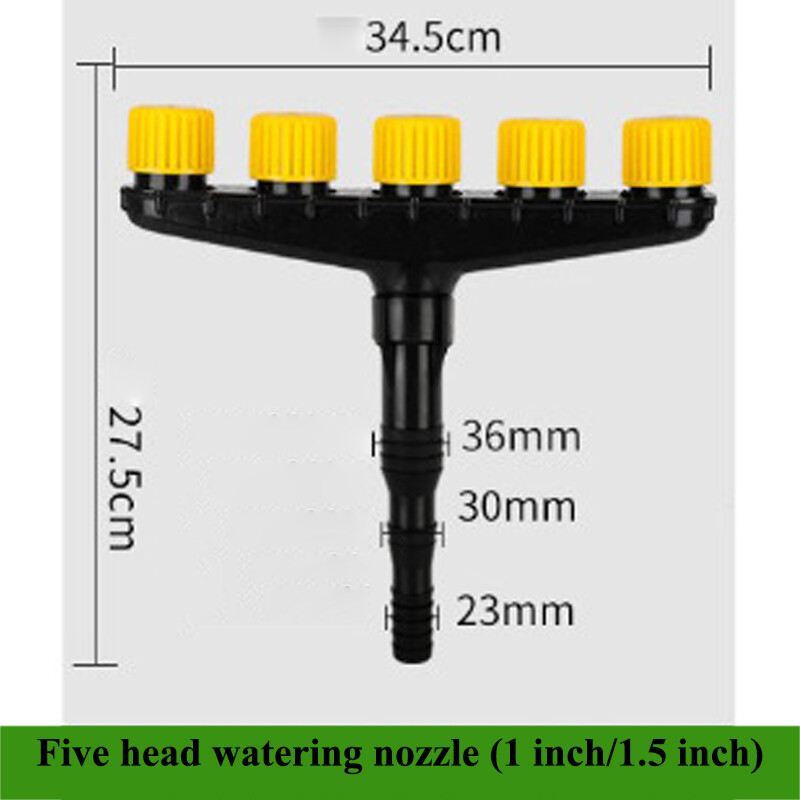 Multi-head spraying, porous spray head watering vegetable garden, watering water pipe, spray water spray