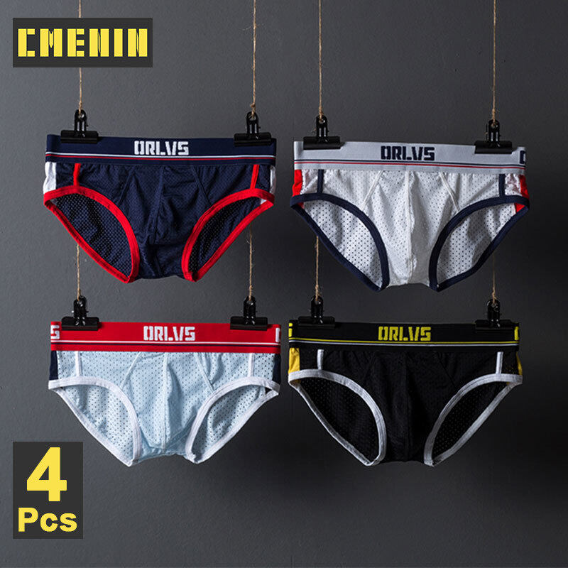 Nơi bán 4Pcs Breathable Men Underwear Briefs Mesh Mens Underpants OR192
