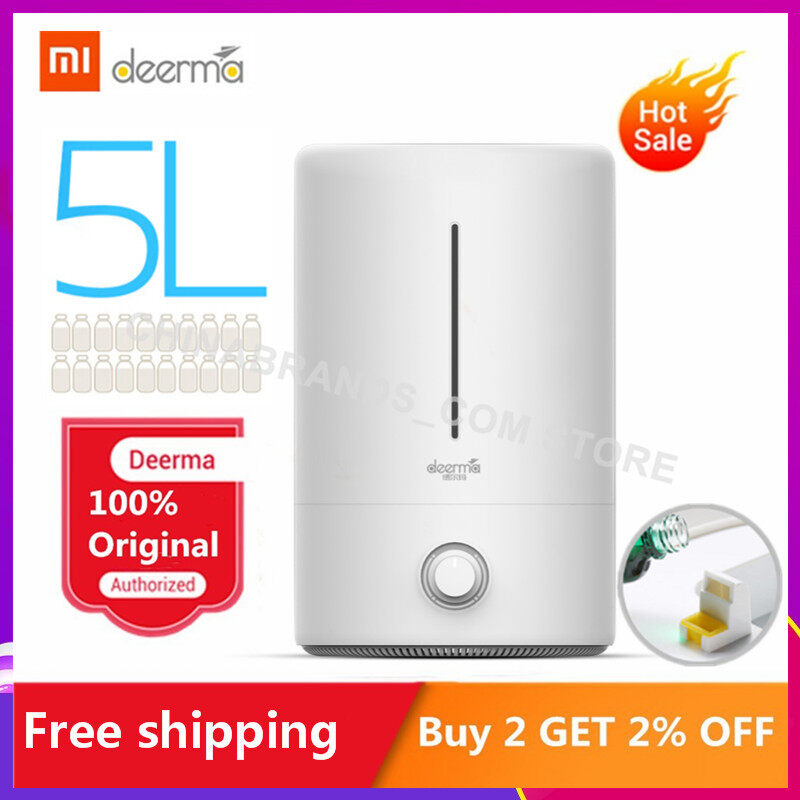 【100% Original】 Xiaomi Ecological chain brand Deerma F628 F628S 5L Air Humidifier(เครื่องเพิ่มความชื้นในอากาศ Deerma 5L) 35db quiet Air Purifying for Air-conditioned rooms Office household Singapore