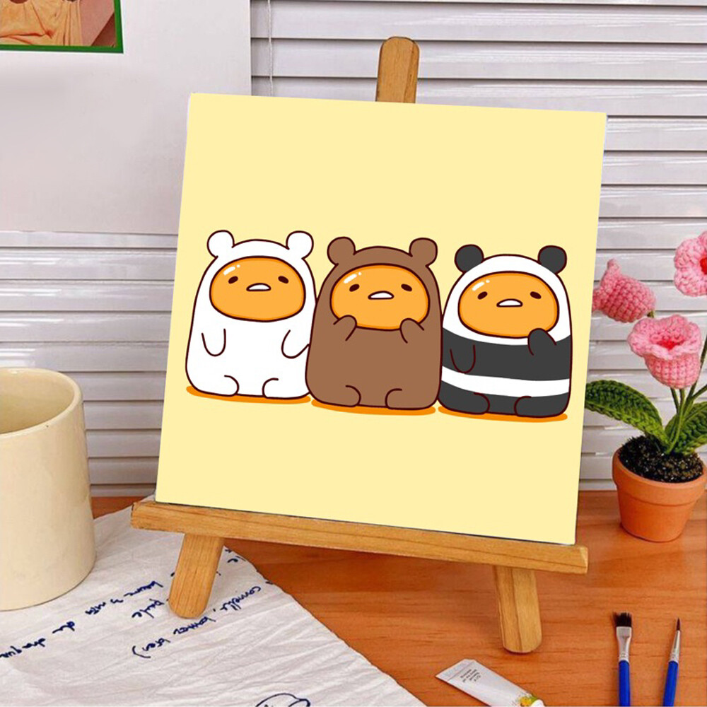 ORFON 20×20cm with frame paint by number diy painting by numbers 油画填色diy 数字填色