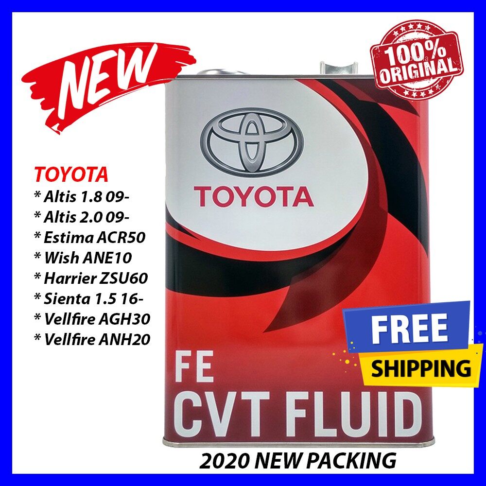 Original Genuine Toyota Original Atf Cvt Fe Fluid Oil 4l 08886 02505 Vellfire Alphard Estima Acr50 Anh Agh 4 Liter 4litre Super Cvt Continuous Variable Transmission Factory Japan Jepun Lazada