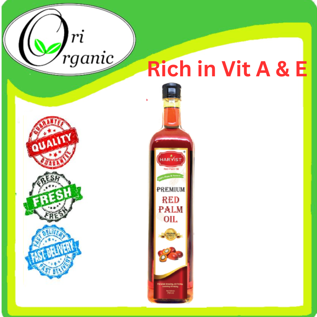 【HALAL】 HARVIST PREMIUM RED PALM OIL 750ML /250ml Exp 2/2026 Lazada