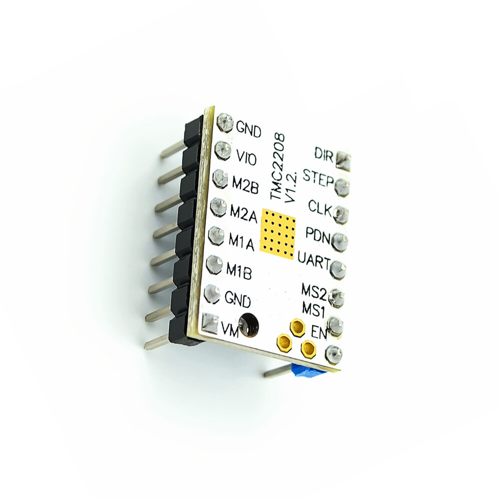 DM Phụ Kiện Máy In 3D Trình Điều Khiển Động Cơ Bước TMC2208 V1.2 Với Bộ Tản Nhiệt Hỗ Trợ Bước/Giao Diện DIR Và Giao Diện SPI 256 Phân Chia Dòng Điện Cực Đại 2A