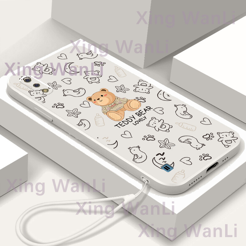 For Samsung A01 Phone Case Bear Series Camera Protection Fashion Brand Mobile Phone Case Soft TPU Cover