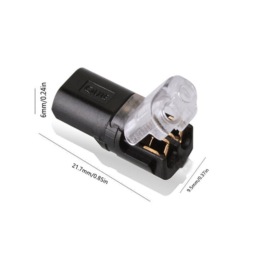 10Pcs Type H 12V Wire Cable Plug Connector Solderless Strip Terminal Connection Clamp Block Terminals for LEDs Car Auto