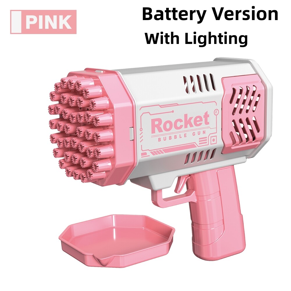 TOYSMARS Fully automatic bubble blower Bubble Machine Toy Electric Bubble Toys 泡泡机 Children Outdoor Activities Mainan Budak Kanak children's hand-held windmill bubble stick