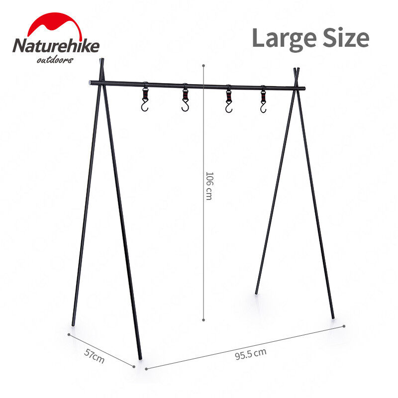 Naturehike Aluminum Alloy Hanging Rack Outdoor Camping 8kg Bearing Weight Triangular Rack Clothes Storage Rack