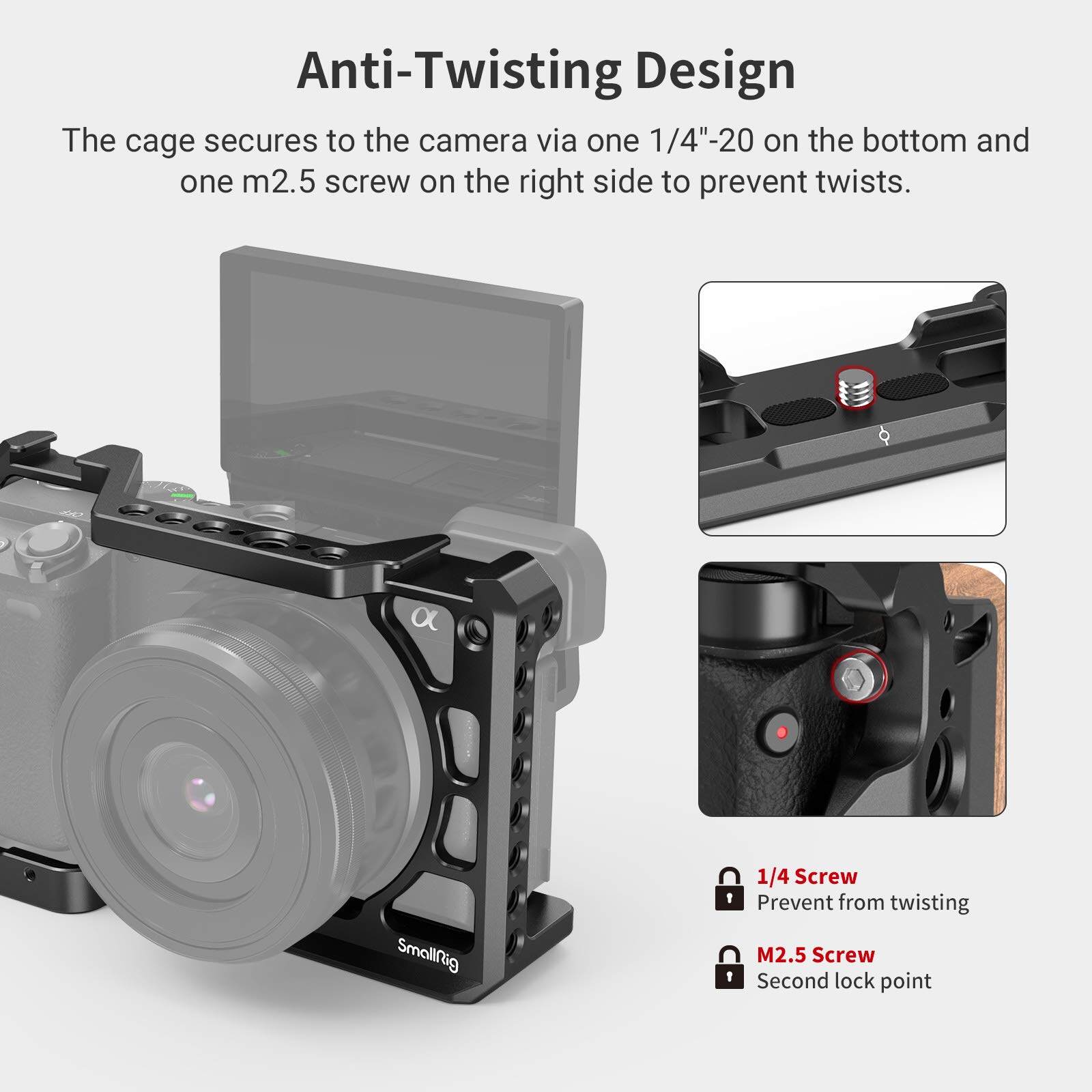 SmallRig Lồng A6400 cho máy ảnh Sony A6100/A6300/A6400/A6500 CCS2310