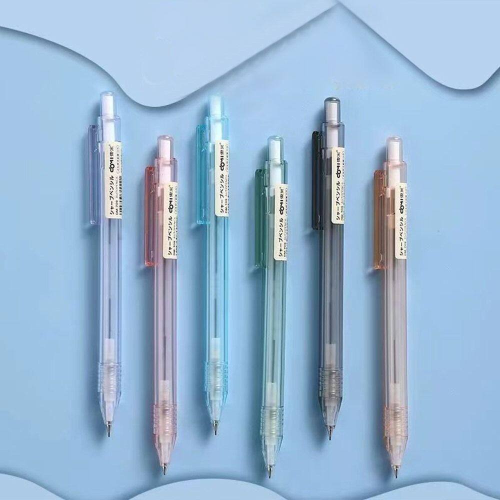 MMLUCK Student 2Pcs Stationery School Office Drawing Writing 0.5 mm Automatic Pencil Drafting Pencils Sketching Pencils Translucent Automatic Pencil
