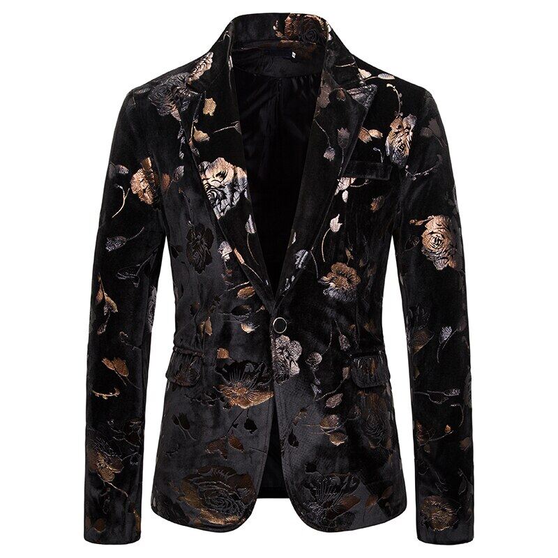 rose gold blazer men