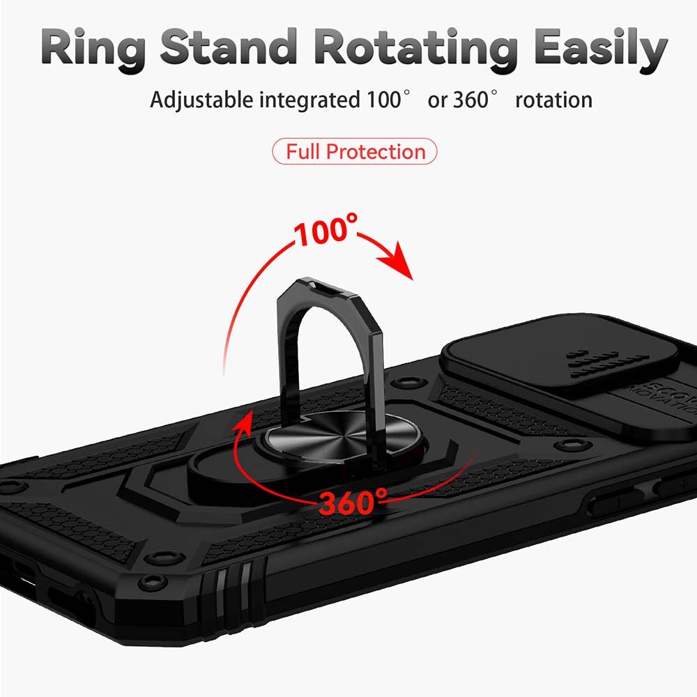 For iPhone 6/7/8/SE 2020/SE 2022 Phone Case,Sergeant Push Window Protection Camera Armor Ring Bracket Back Cover