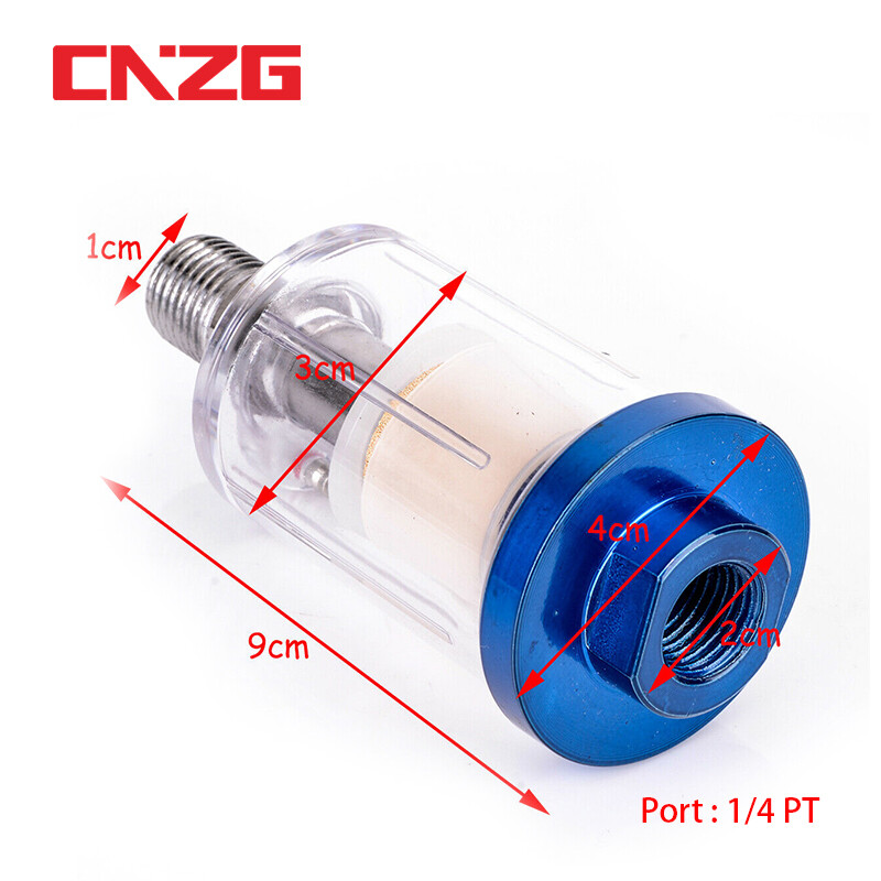Bộ Tách Dầu Nước 1/4 ''Máy Phun Máy Nén Bộ Lọc Ống Khí Nội Tuyến Phụ Tùng Dụng Cụ Khí Nén