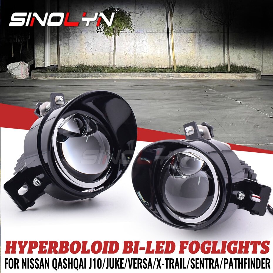 Bi LED Hyperboloid PTF Fog Light Lens For Nissan Navara NP300/Altima