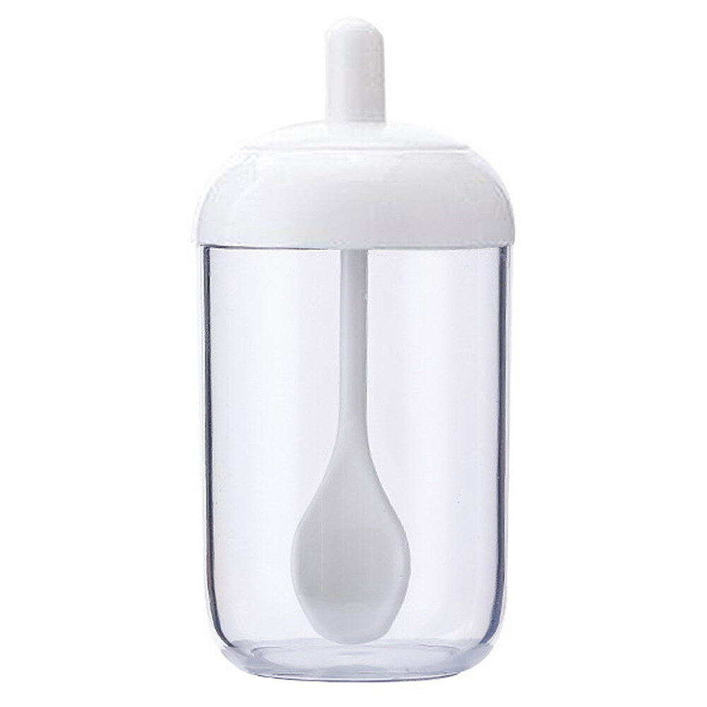 Salt Spice Pepper Sugar Bottle Lid Seal Seasoning Box Spoon Jar Kitchen Cruets