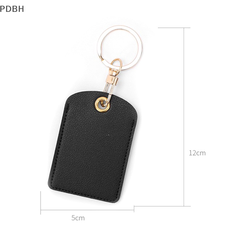 [PDBH Fashion Store] Flash Sale Leather access card holder, water drop keychain, bus card elevator induction protective cover