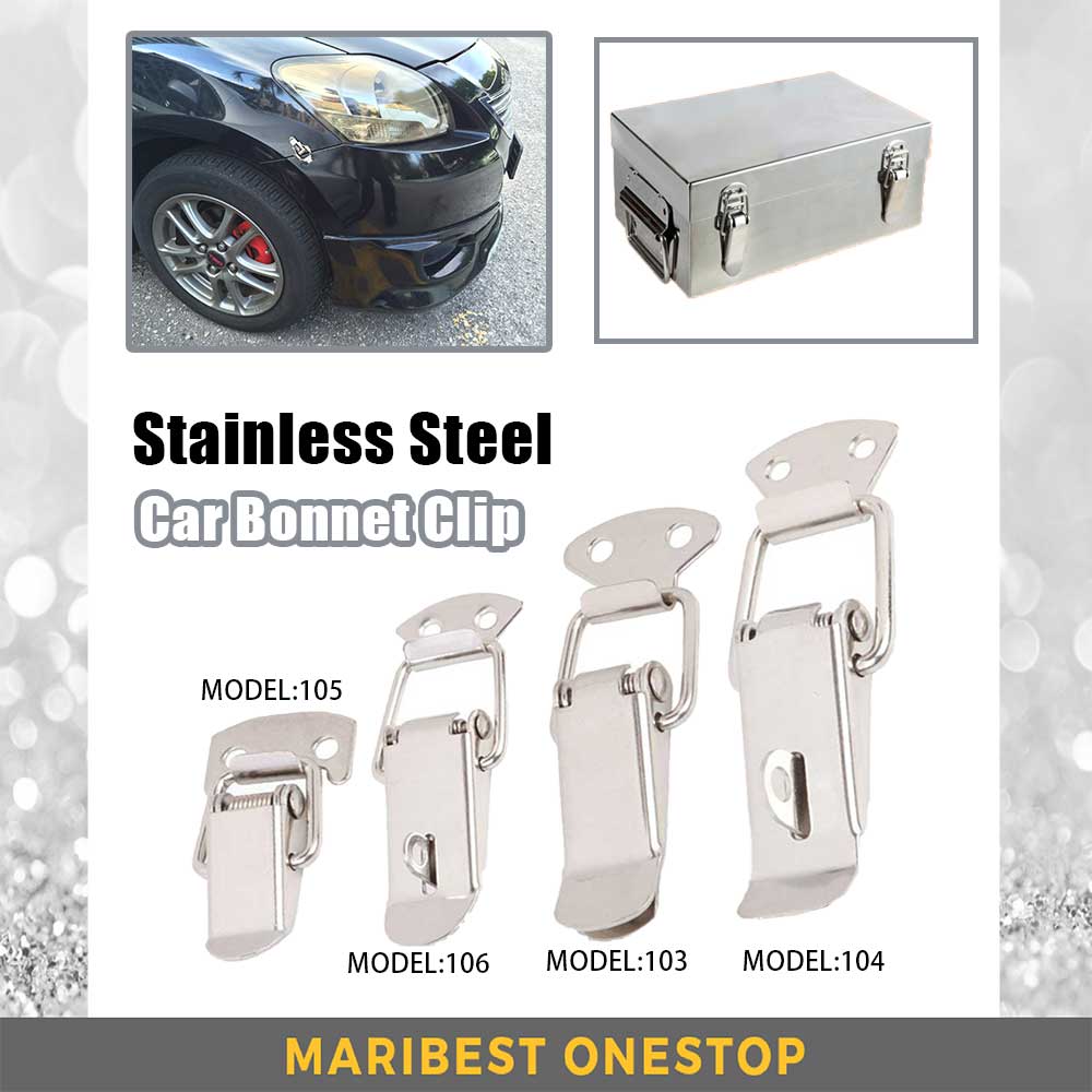CAR BONNET CLIP STAINLESS STEEL UNIVERSAL CAR FRONT BUMPER ENNGINE ...
