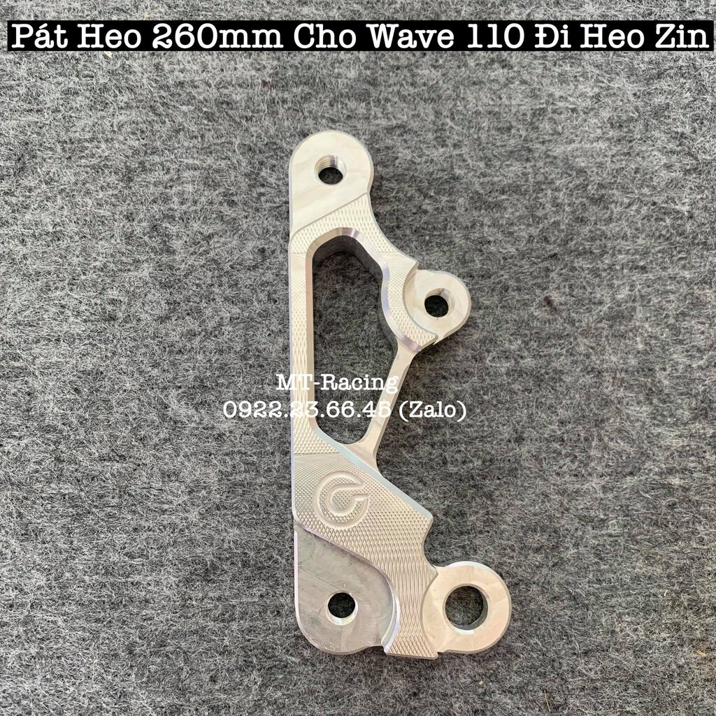 Pát Heo Zin Cho Wave 110 Đi Đĩa 260mm Nhôm Cnc Nguyên Khối