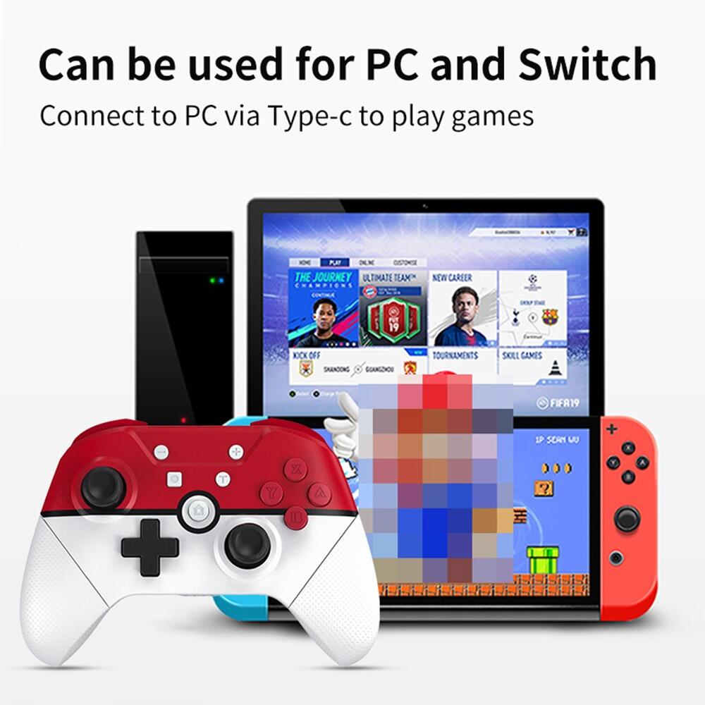For Nintendo Switch Oled / Lite Wireless Gamepad For NS Switch Pro Controller NFC Turbo 6-Axis Dual motor 3D Game Joysticks for PC