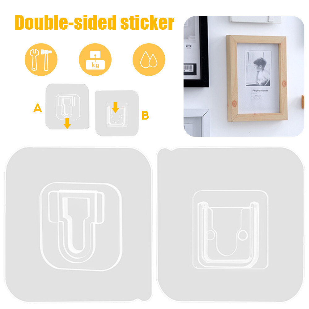 Plastic Multi-purpose Strong Traceless Adhesive Hook Without Punching and Nail-free Adhesive Hook Female Buckle