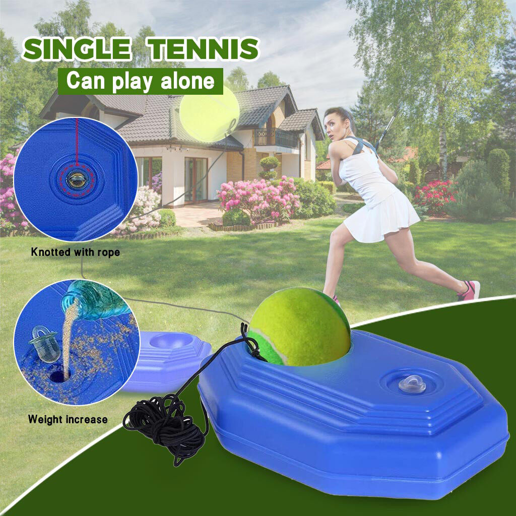 Singles TENNIS TRAINER ฝึกซ้อมฝึกซ้อม Ball back BASE TRAINER Tools + TENNIS