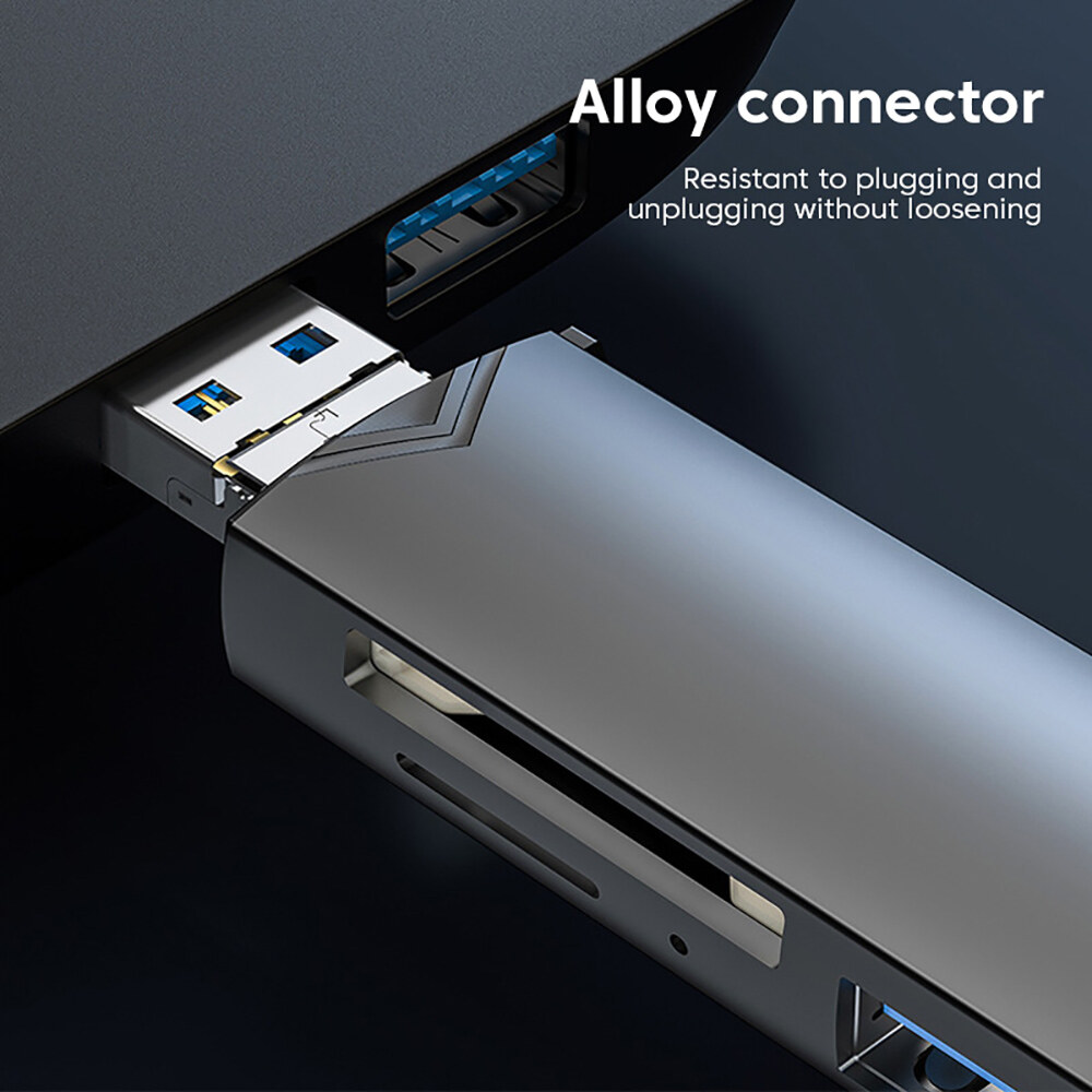 6 trong 1 đầu đọc thẻ OTG USB 3.0 để micro USB Type C Adapter ổ đĩa flash Đầu đọc thẻ nhớ thông minh TF SD CardReader