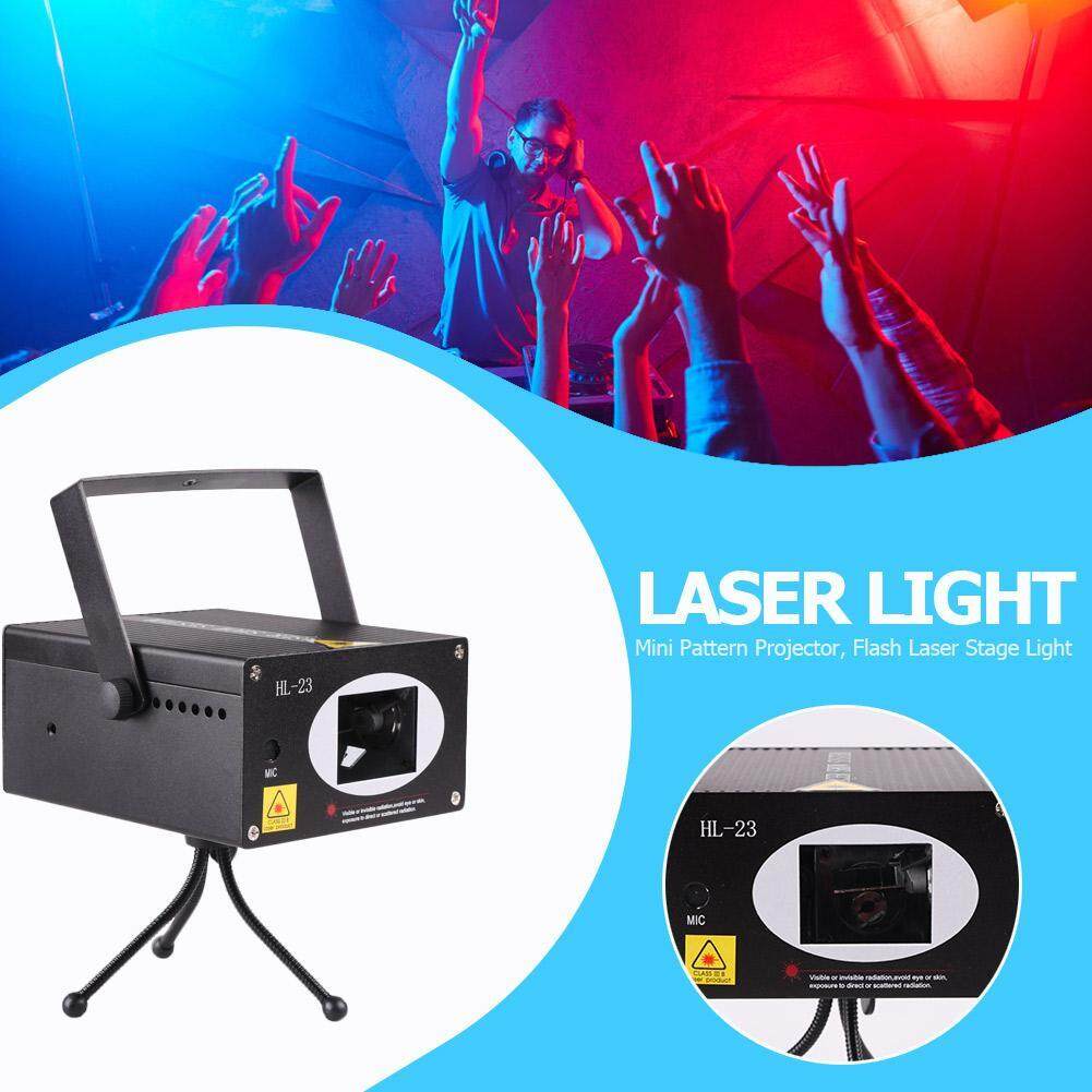 Mini Hoa Văn Máy Chiếu Đèn Flash Laser Pha DJ Disco KTV Đảng Đèn