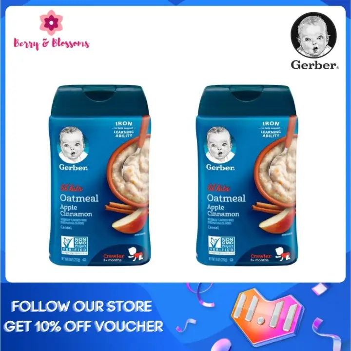 gerber lil bits oatmeal apple cinnamon