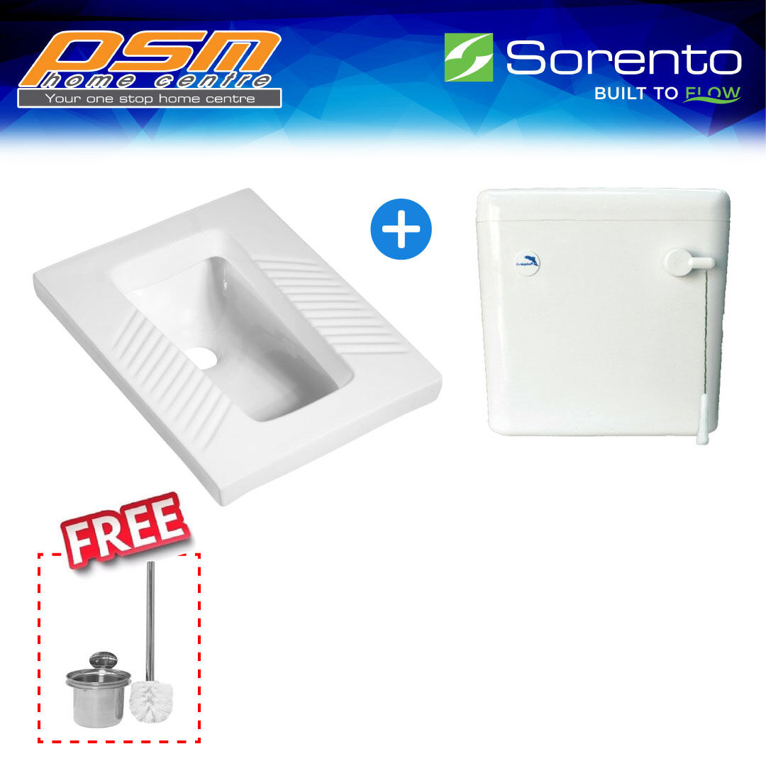 SORENTO Bathroom Toilet Ceramic Squatting Pan Toilet Bowl Cangkung SRTSP131 Lazada