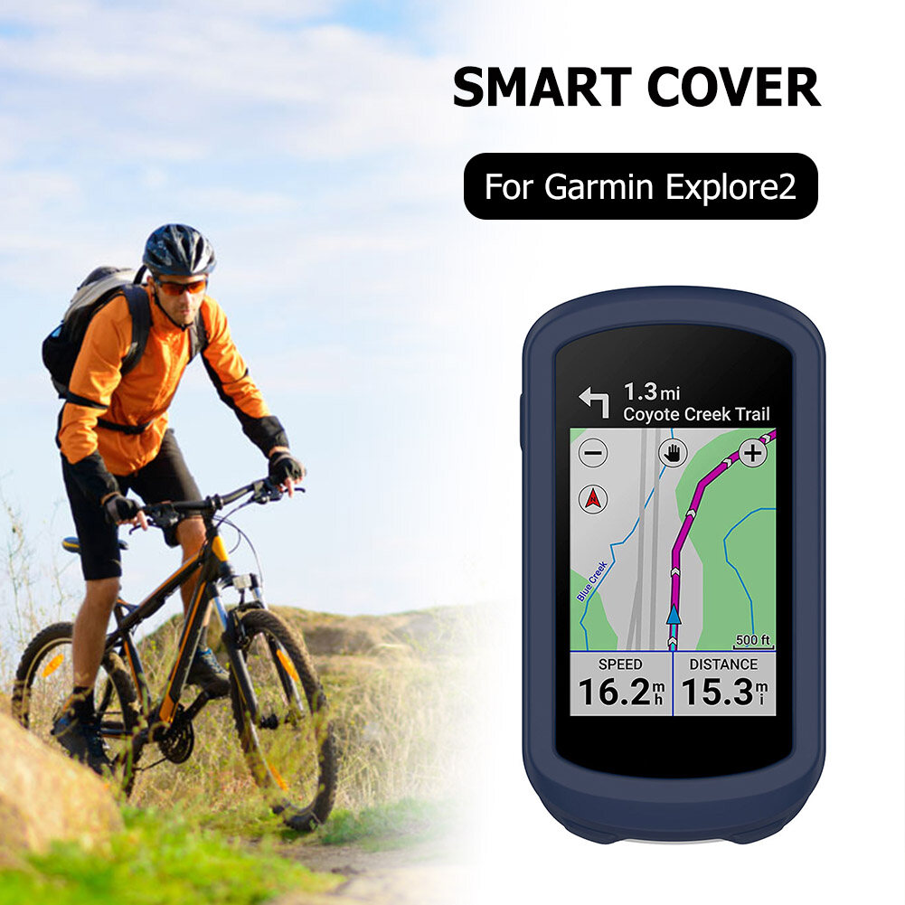 Bike Code Meter Protective Cover Dustproof Bike Speedometer Watch Protective Cover Anti-drop Replacement Accessories for Garmin Explore 2