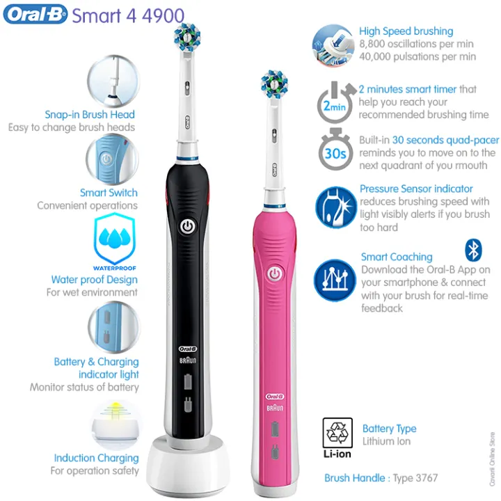oral b 4900 twin pack