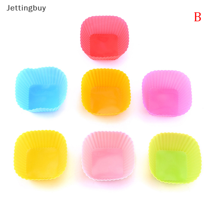 Flash Sale 7pcs Set Silicone Cake Mold Muffin Cupcake Baking Molds DIY Cake Decorating Tools