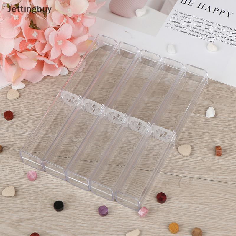 【Jettingbuy】 Flash Sale 1pc pen box plastic transparent case pen holder gift for crystal pen package box