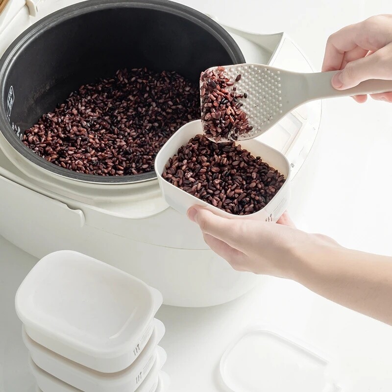 Hộp Cơm Trưa Giảm Mỡ Hộp Đựng Gạo Ngăn Đông Hộp Lưu Trữ Thức Ăn Hộp Giữ Tươi Bảo Quản Trái Cây Dùng Được Trong Lò Vi Sóng