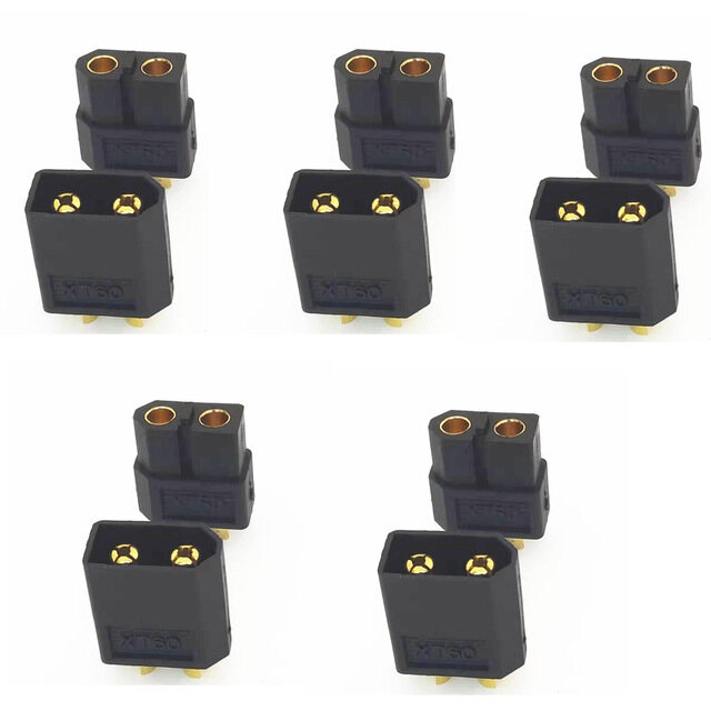 5 Cặp Phích Cắm XT60 XT90 T Đầu Nối Đực Cái