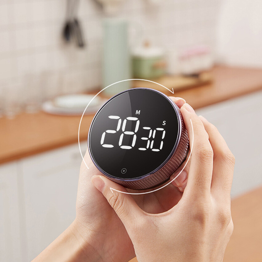 Digital Kitchen Timer - Magnetic Countdown Countup Timer With Large LED Display Volume Adjustable