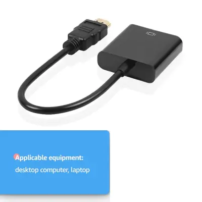HDMI-Compatible to VGA Adapter Male To Famale Converter for PS4 1080P HDMI-VGA Adapter With Video Audio Cable Jack For PC TV Box
