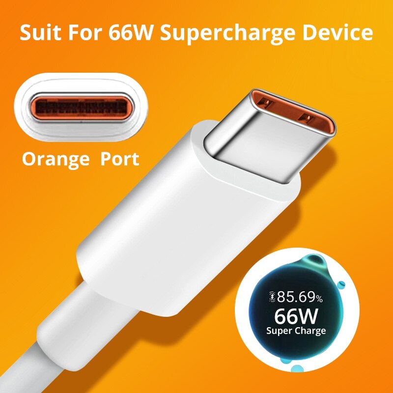 FONKEN Universal 6A Super Fast Charger Cable USB Type C 66W Charging Data Cord For Adroid